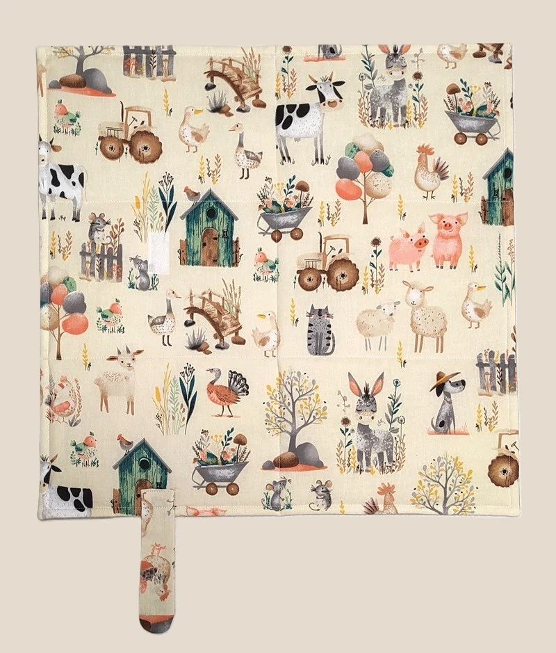 Přebalovací podložka - Farma a béžová